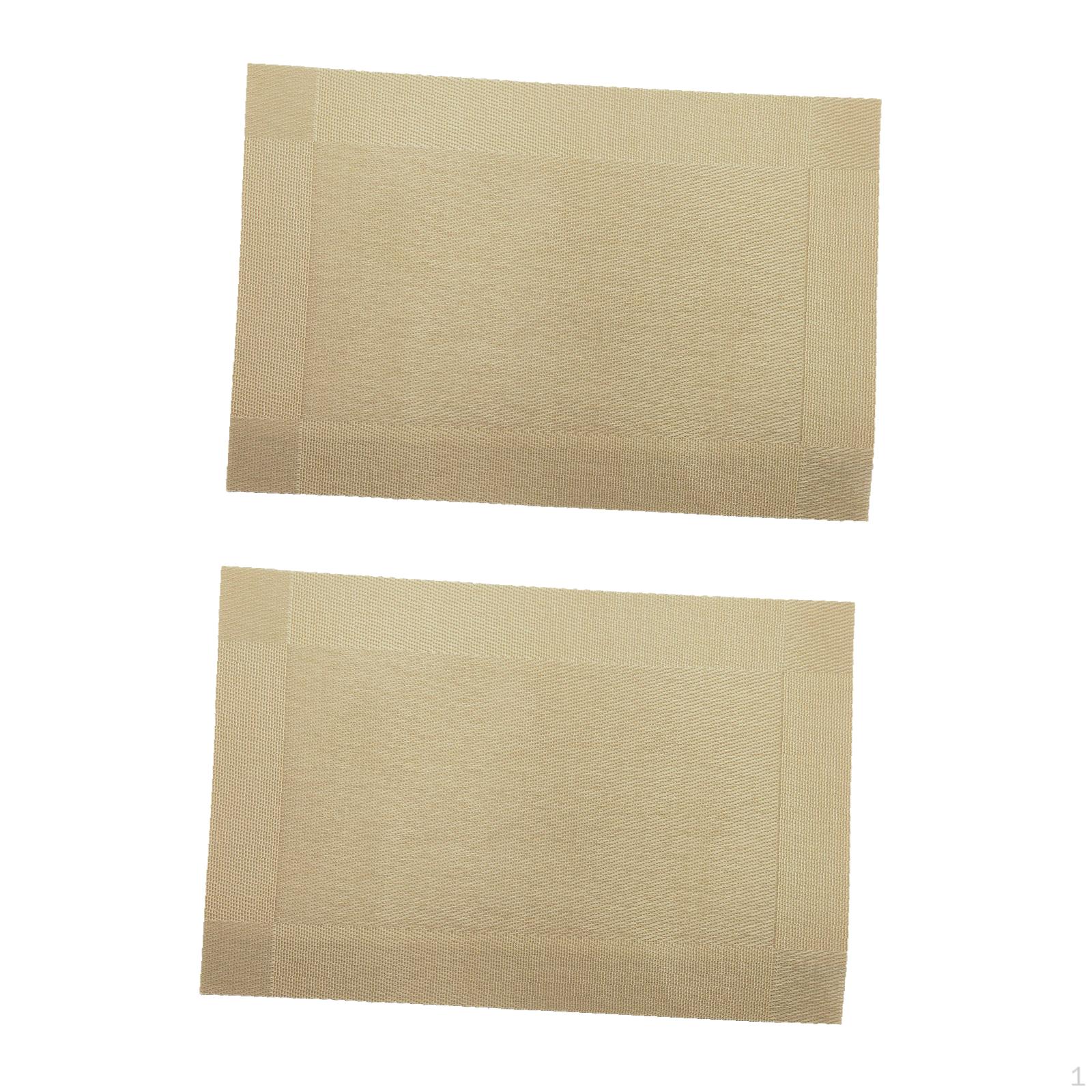 

2 шт. Прямоугольные подставки под тарелки, Праздничные подставки под тарелки, Моющиеся подставки под тарелки для кухни, для внутреннего декора жёлтый