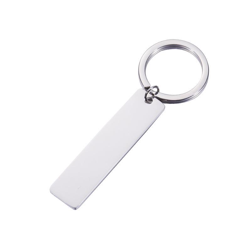 Stainless Steel Engravable Keychain Pendant: DIY Couple s Simple Fashion Accessory.
