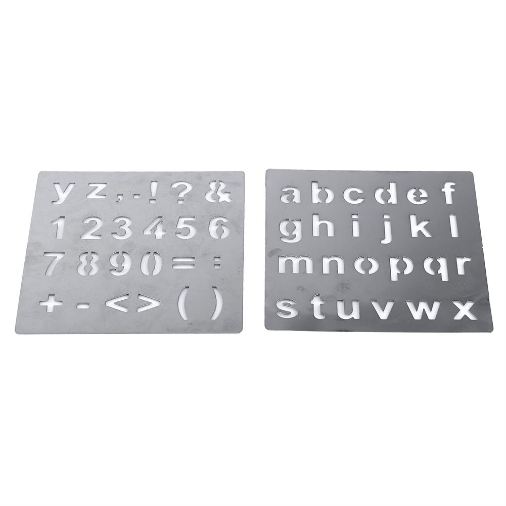 1 Set Pyrography Wood Working and Soldering Tips Alphabet Numbers Symbols Stencils