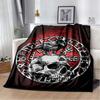 3D Viking Odin Valhalla Nordic Mythology Symbols Blanket,Soft Throw Blanket for Home Bedroom Bed Sofa Picnic Office Travel Cover