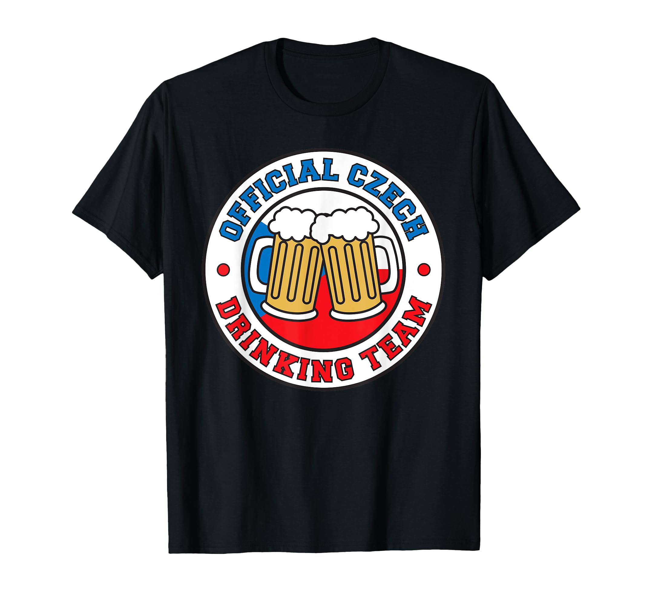 Czech Republic Official Drinking Team Beer Czech Republic Flag T-Shirt
