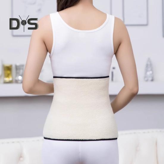 Warm Cashmere Waist Warmer Winter Thermal Lower Back Support Lumbar Stomach Protection Band for Women Menstrual Pain Relief