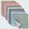 Top Factory Imabari Imabari Towel Handkerchiefs 25cm x 25cm Cotton Set (10-Pack: Black, Dark Blue, Wine, Green, Brown, Light Gray, Light