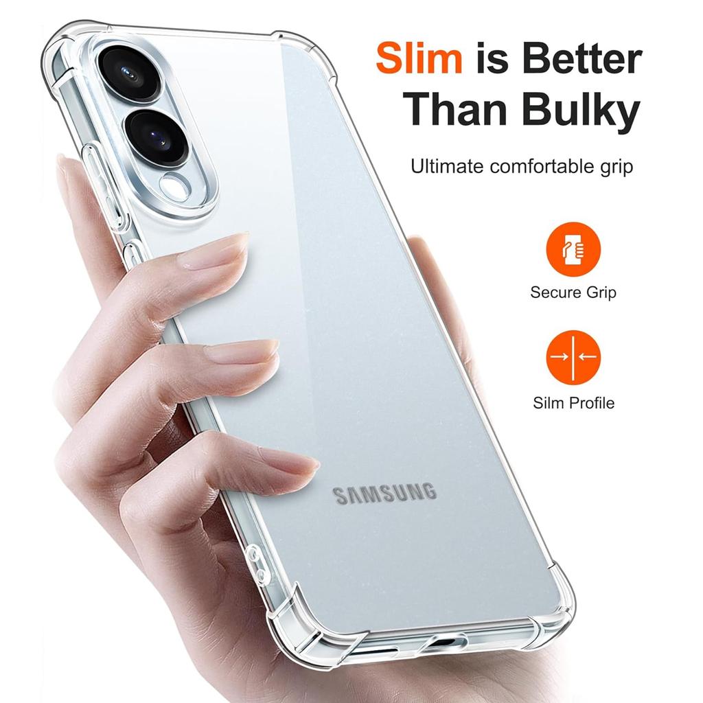 TPU Transparent Case for Samsung Galaxy S25 Edge S25 Ultra S25+ Plus Protective Cover Four Corners Shockproof Coque Fundas