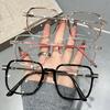 3pcs Women Fashion Square Frame Glasses Set Decorative Lenses for Casual Formal Wear Perfect Photos Gifts