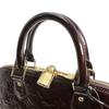 Louis Vuitton Vernis Alma PM El Çantası Monogram Vernis şarap kırmızısı Kadın M91611 Kullanılmış