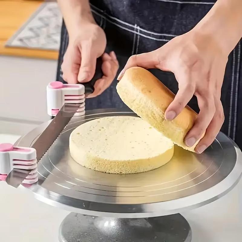 2 ks Nastavitelný 5vrstvý kráječ na chléb a řezačka na dorty - Kreativní kuchyňský nástroj pro snadné krájení a řezání pro domácí použití a pekárny