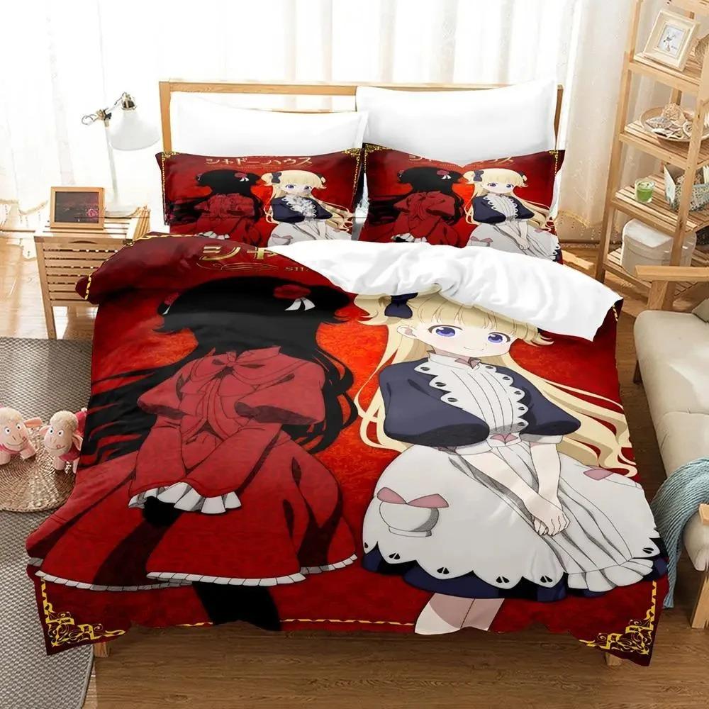 Fashion Anime SHADOWS HOUSE Bedding Set Single Twin Full Queen King Size Bed Set Adult Kid Bedroom Duvet Cover Set Home Textiles
