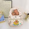 Capacity Capybara Large Backpack Kid Leisure Cartoon Animal Schoolbag Breathable