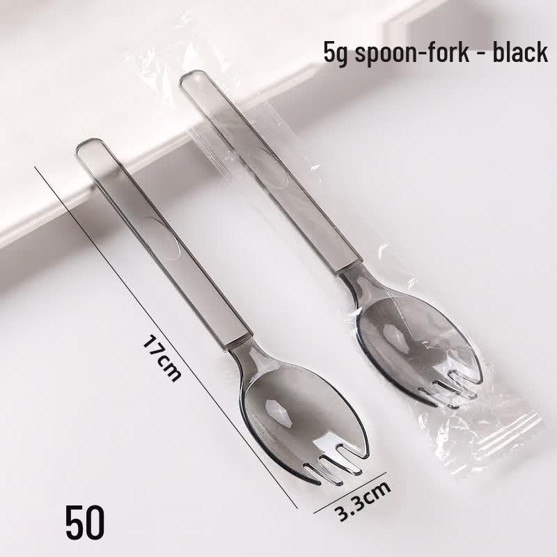 Disposable Plastic Spoon and Fork Set (50 pcs)