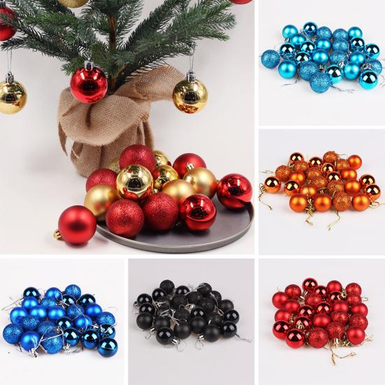 Glittering Baubles Balls Christmas Tree Ornament Xmas Party Hanging Decoration