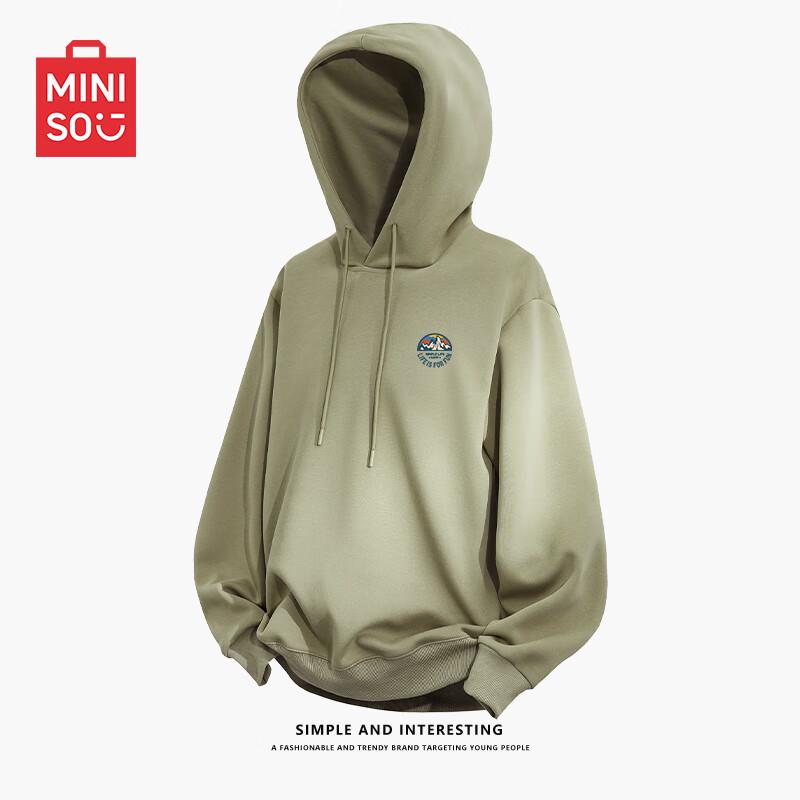 MINISO Men's Loose Fit Hooded Sweatshirt