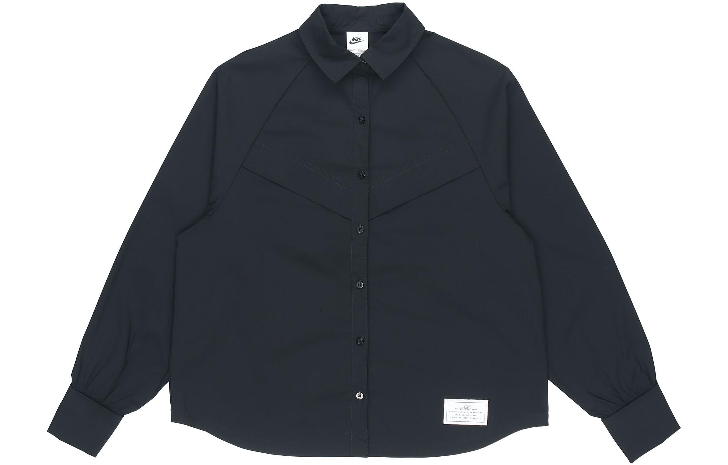 

Nike Shirts Women s Black Lapel Moderate Shirt DD5051-010 S