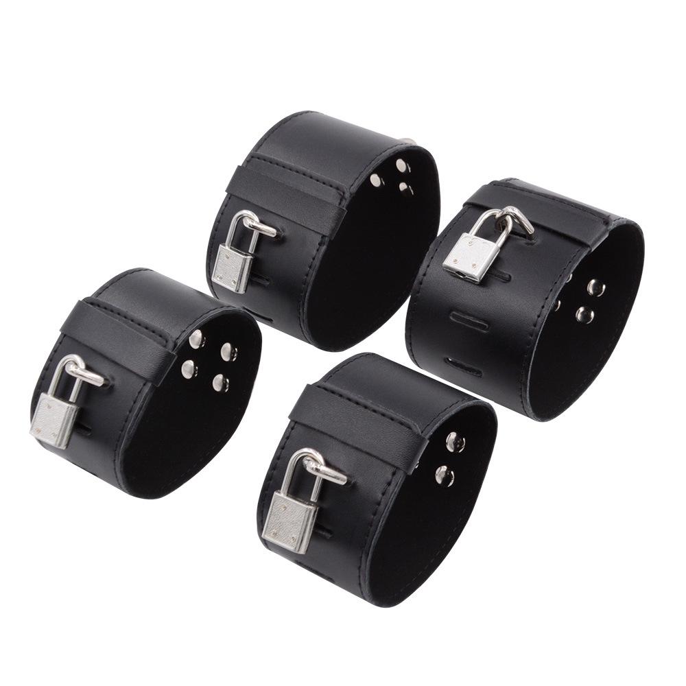 Bondage Restraint Set: Female Handcuffs & Leg Spreader Frame Sex Toys