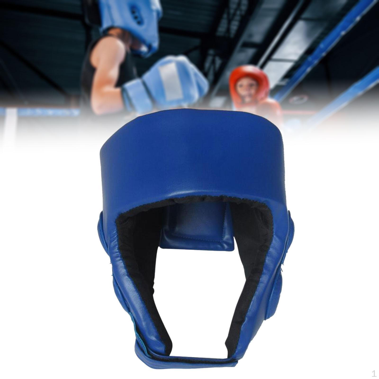 

Боксерский шлем с амортизирующим покрытием, обеспечивающий полную защиту, защитное снаряжение для Kids Blue