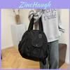 Stylish Large Capacity Nylon Backpack For Travel With Unique Design And Soft Structure