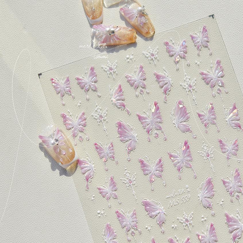 Jelly Butterfly Nail Art Sticker DIY Herstellung kreativer dekorativer Aufkleber