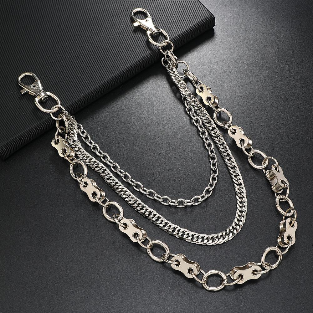 European and American New Multi-layer Chain Trouser Chain Personalized Punk Waist Chain Hip-hop Trend Jewelry Jeans Accessories