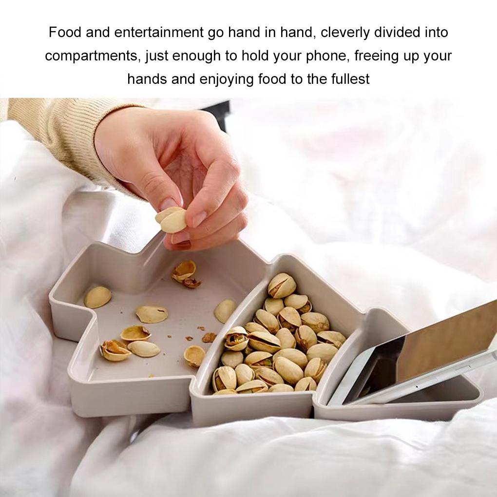 Christmas Tree Shaped Candy Snacks Tray Melon Forseeds Nut Bowl Durable Plastic Household Snack Tray