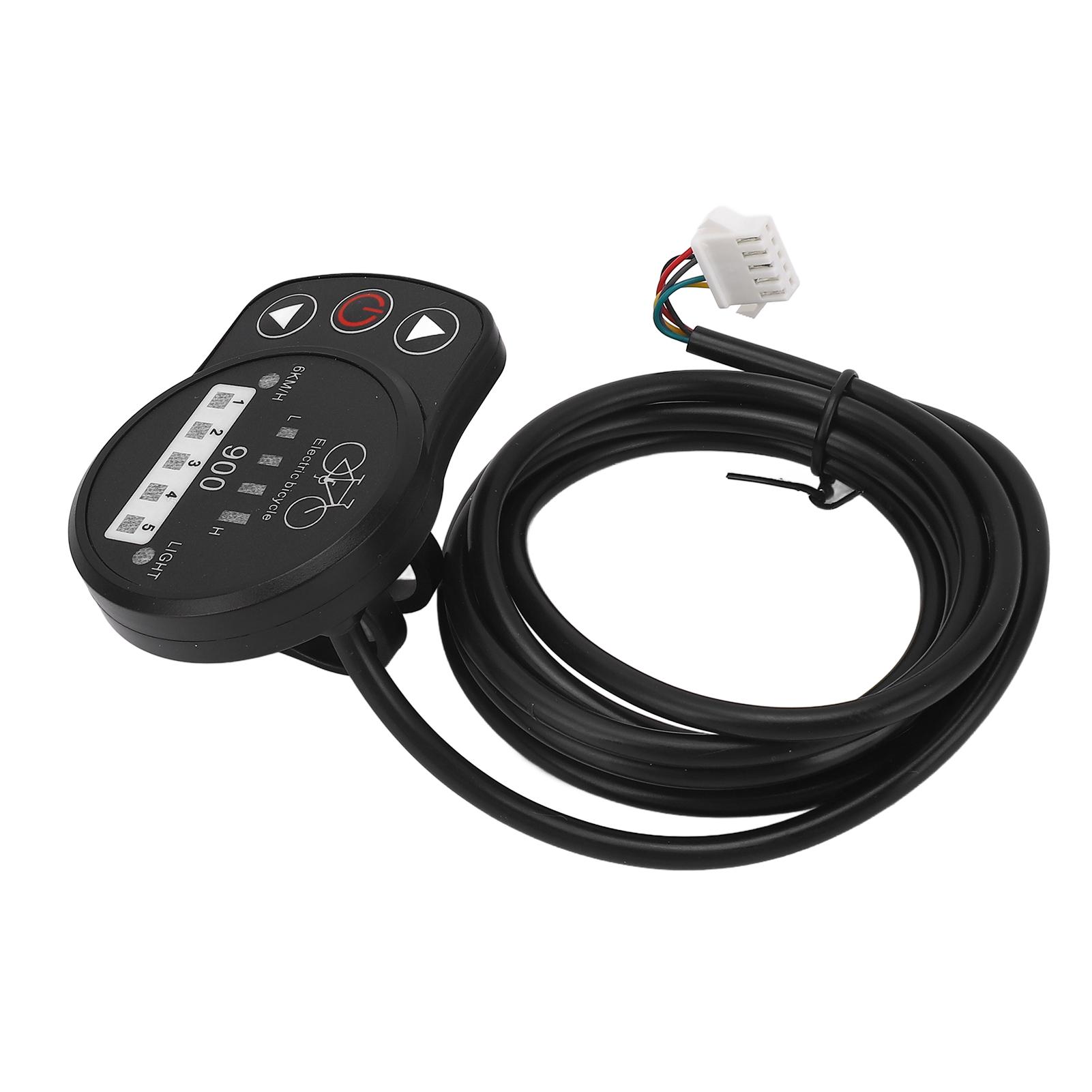 

36V 48V Electric Bike LED Meter Speed Battery Power Headlight Switch Display Panel for KT Controller Ordinary Joints