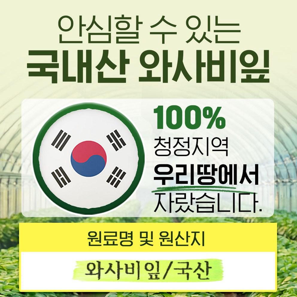 Wasabi Leaf Extract MAX 100% Authentic HACCP MFDS Certified, 6-Month Supply, 180 Tablets