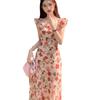 Women's Summer 2024 French-Inspired Seaside Long Dress