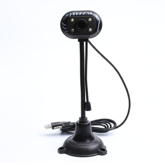 

Home Webcam USB2.0 Night Vision Video Recording Camera with Mic for Laptop PC чорний