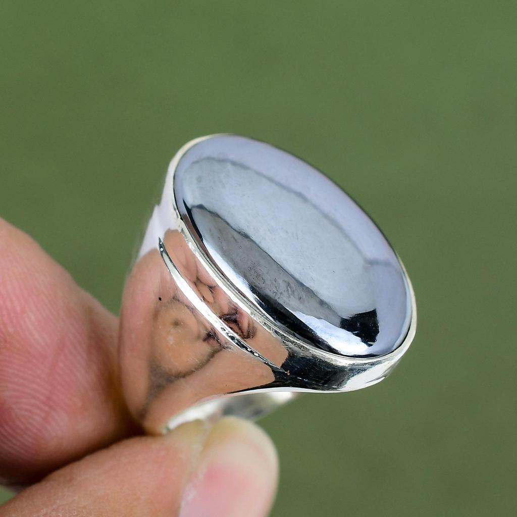 Shungite Ring 925 Sterling Silver Rings Handmade Shungite Jewelry Natural Gemstone Ring Silver Jewelry Gifts For Wife Available In Ring Size