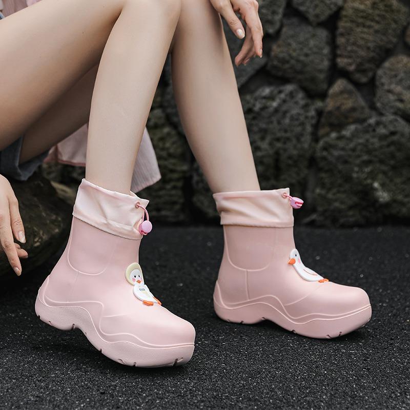Women's Thick-soled Non-slip Outdoor Fashion Rubber Boots