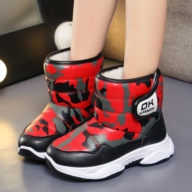 New 2025 winter velvet warm boys and girls snow boots cotton shoes fashion boots classmates