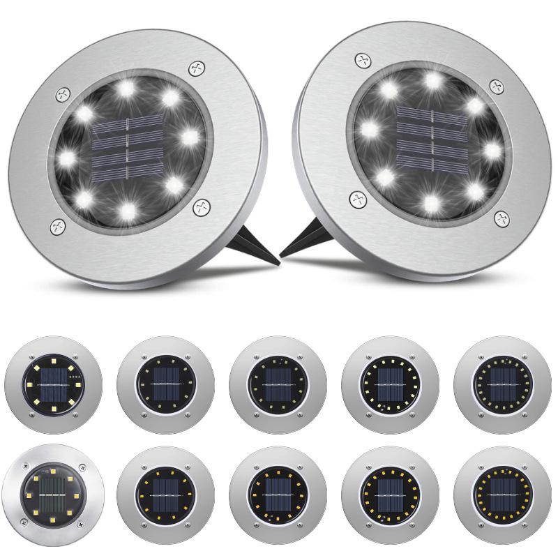 Solar LED Stake Light for Outdoor Garden & Courtyard - Waterproof, Decorative, Buried Fixture