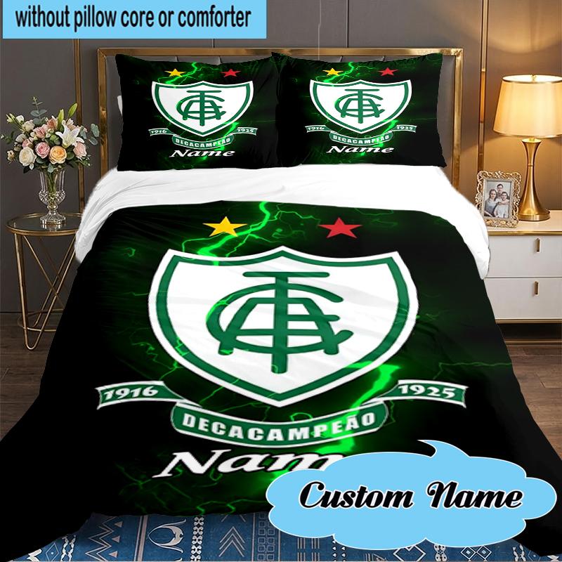 Custom Name Galactic Shield Emblem Bedding Set 3pcs, Bedding Set Including 1pc Duvet Cover And 2pcs Pillowcases for Bedroom, Dormitory Gift