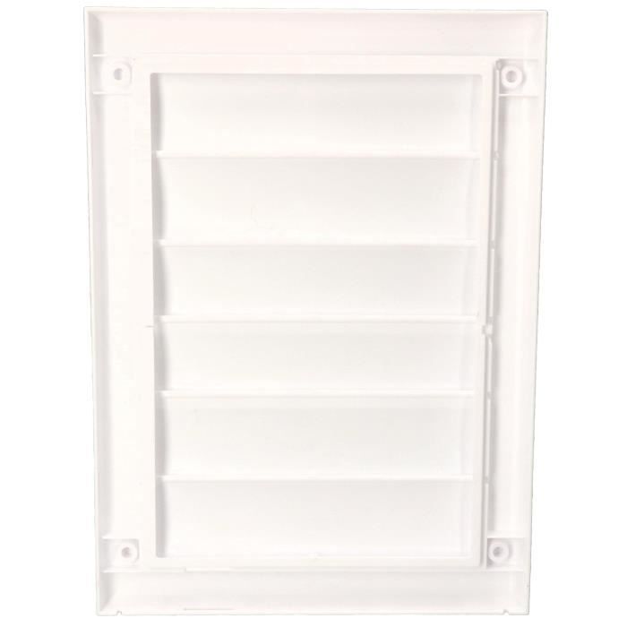 Ventilation Grille - KOTARBAU - 140x210 Mm - White - Lockable Slats - Wall Mounting