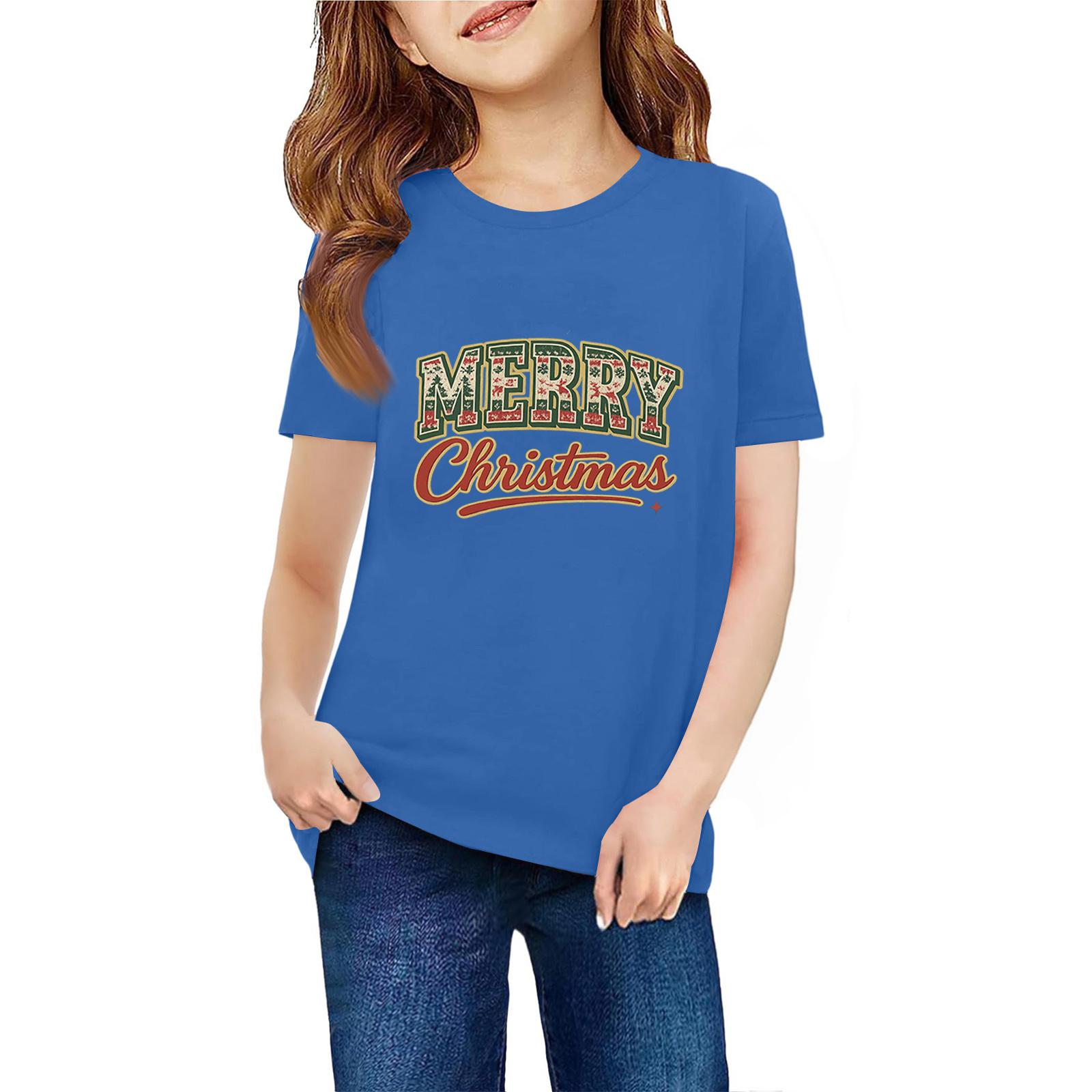 

Детская футболка с коротким рукавом и принтом животных, повседневный топ 110 синий