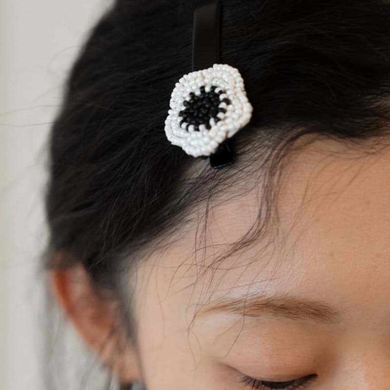 

SOUSA bijou hairpin_flower white flower white