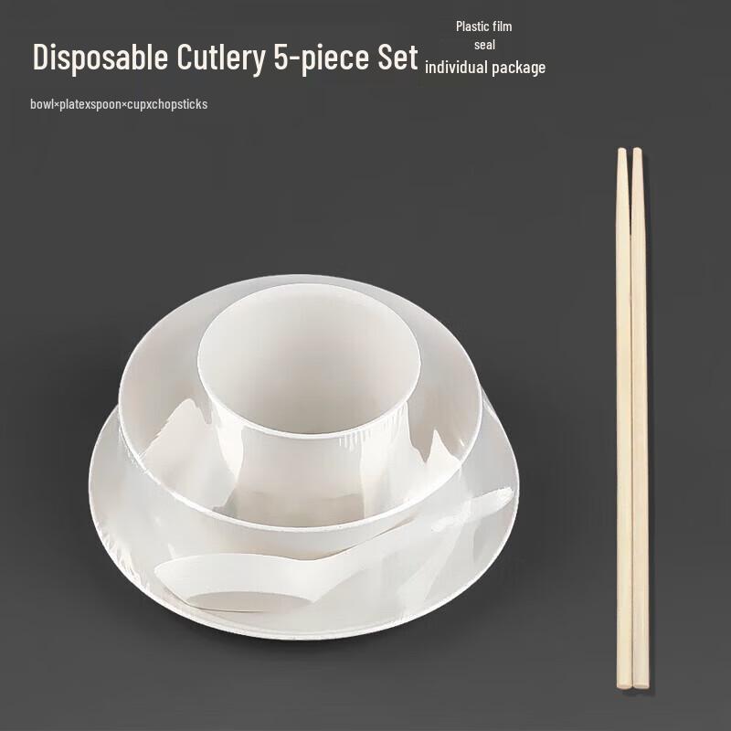 Rice Husk Disposable Tableware Set