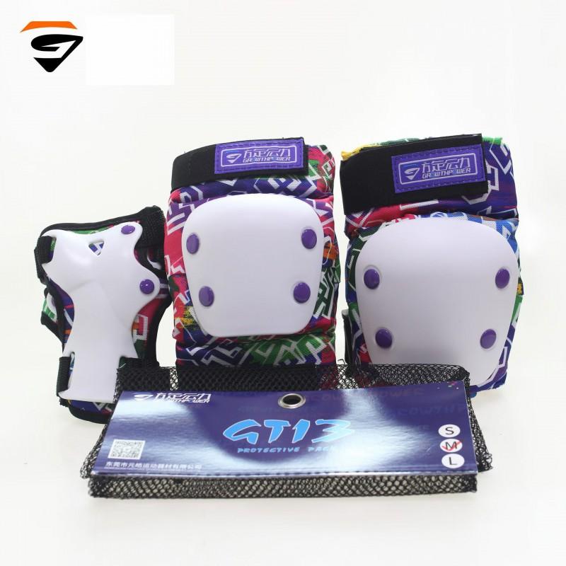 Kids Adult Roller Skating Protective Gear Set Knee Elbow Wrist Guards PU Safety Pads Skateboarding Cycling