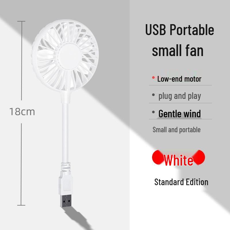 Portable USB Handheld Fan: Silent, Mini, and Power Bank-Compatible for Office, Dorm, and Outdoor Use