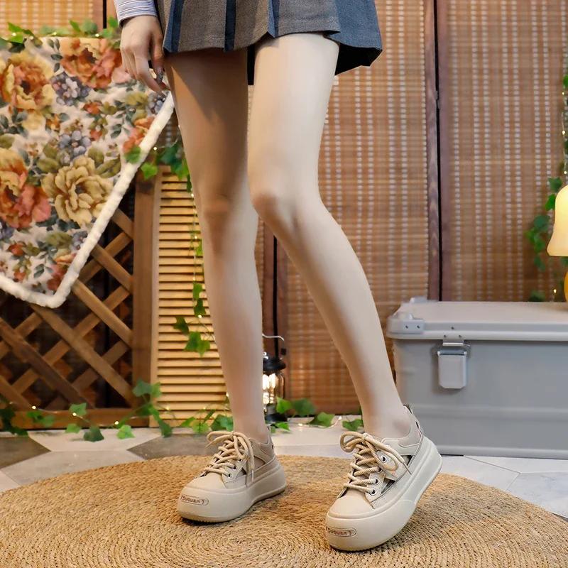 Fashion 2024 New Casual Canvas Platform  Women Sneakers Sports Shoes Tennis Flat Vulcanize Running Fashion  Womenshoes