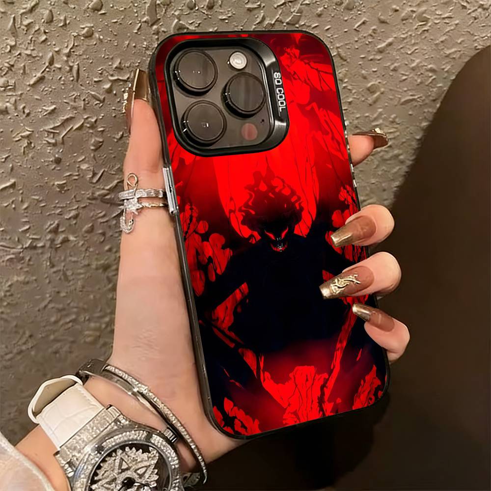 

Black Clover A-Asta Cool Phone Case For iPhone 17,16,15,14,13,12,11 Plus,Pro Max,XS,Colorful Silver Black Cover iPhone13