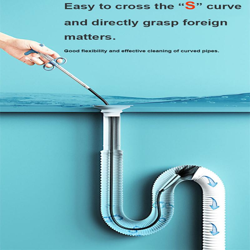 90/160/200/300cm Sewer Pipe Unblocker Snake Spring Pipe Dredging Tool Kitchen Bathroom Sewer Cleaning Tool Kitchen Accessories