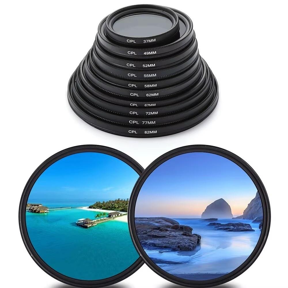 Multiple sizes CPL Filter Metal and Resins Polarizing Filter Camera Lens Filter  Outdoor Shooting