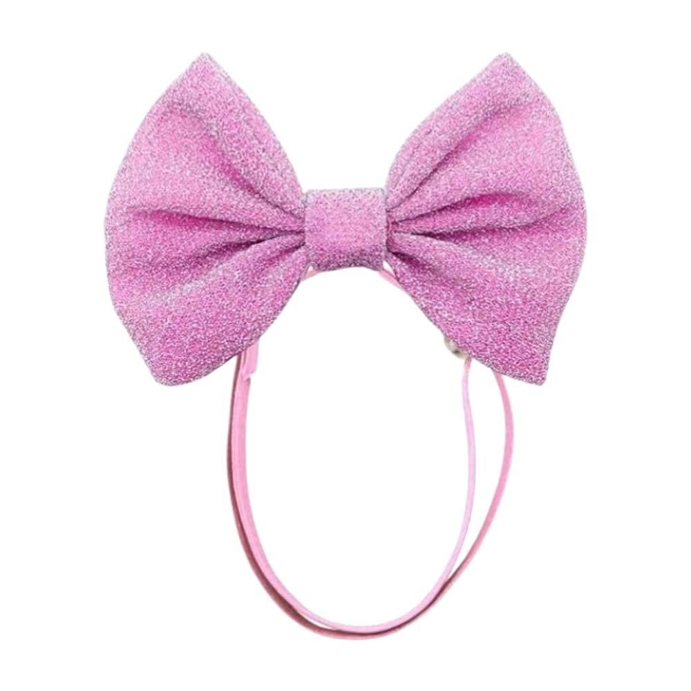

Hair Band Dog Hair Bow Headbands Colorful Pet Costumes Easy Wear Pet Hair Bows for Puppy розовый