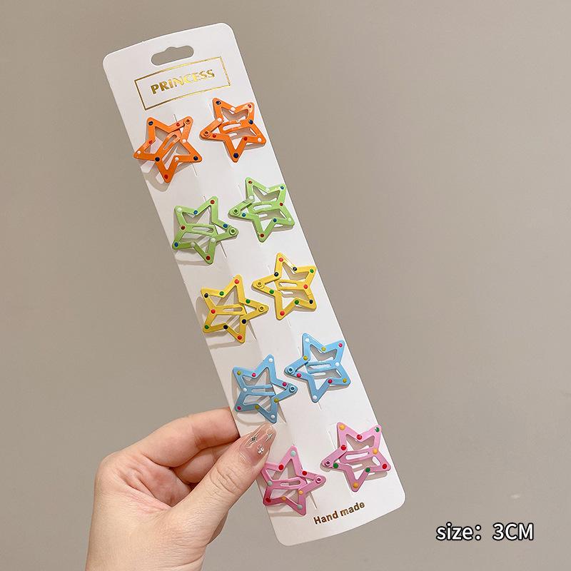 Dopamine Color Bangs Hair Clip Sideburns for Kids & Women - Duckbill Hairpin Headwear