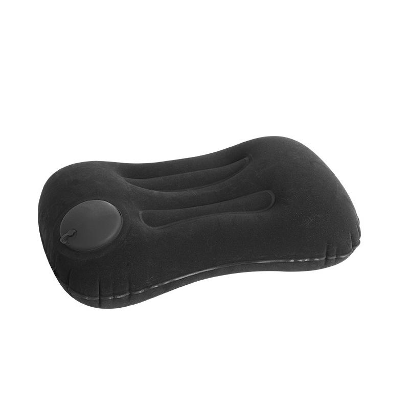 

Travel Pillow Air Inflatable Airplane Car Pillows Pillow Folding Press Type Bed Pillows Neck Cushion Home Office Supplies чёрный