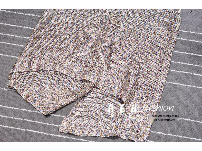 Spring/Summer 2020 Sequin Cutout Sleeveless Tank Top