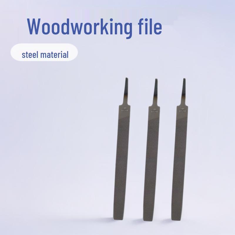 Carbon Steel Flat File Set: Coarse, Medium & Fine Tooth (4100–18450mm) for Metal Grinding
