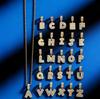 Hip Hop Rock Sugar Letter Pendant Zircon Necklace Personalized Versatile Jewelry Niche Design Necklace Jewelry