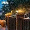 Patterned Solar Pillar Light for Outdoor Courtyard, Villa Gate, or Wooden Post