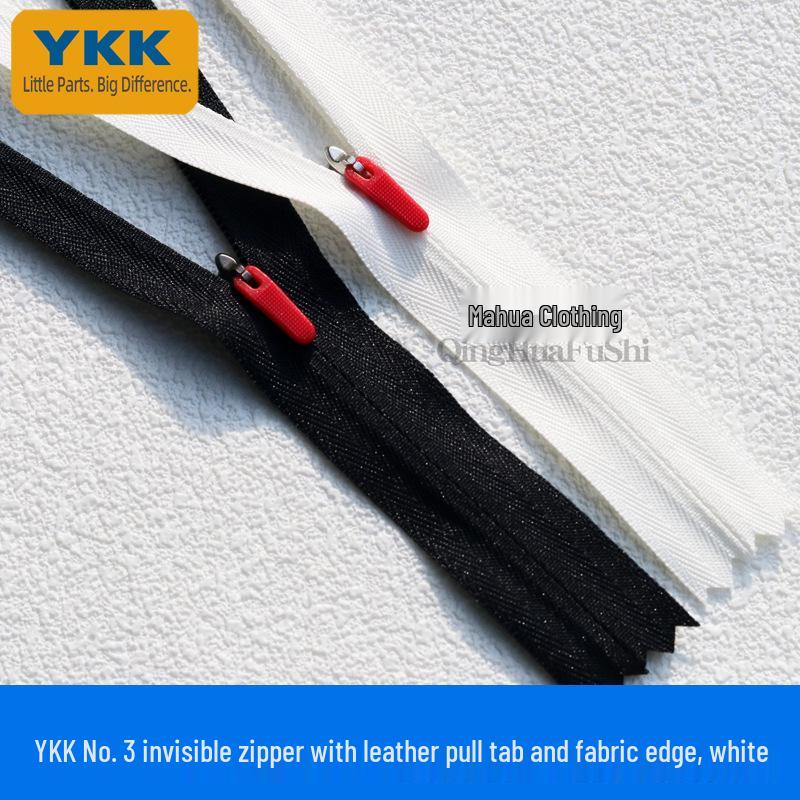 

No. 3 YKK Nylon Locking Zipper Puller, Closed-End, 20-25cm for Dress Pants Fly.
